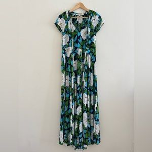 ❌Diane von Furstenberg Silk Floral Maxi Dress Size XS